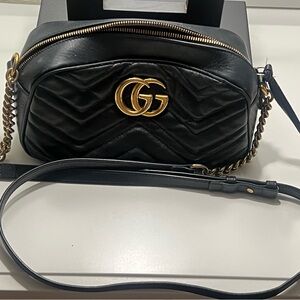Gucci Black Leather Crossbody Bag